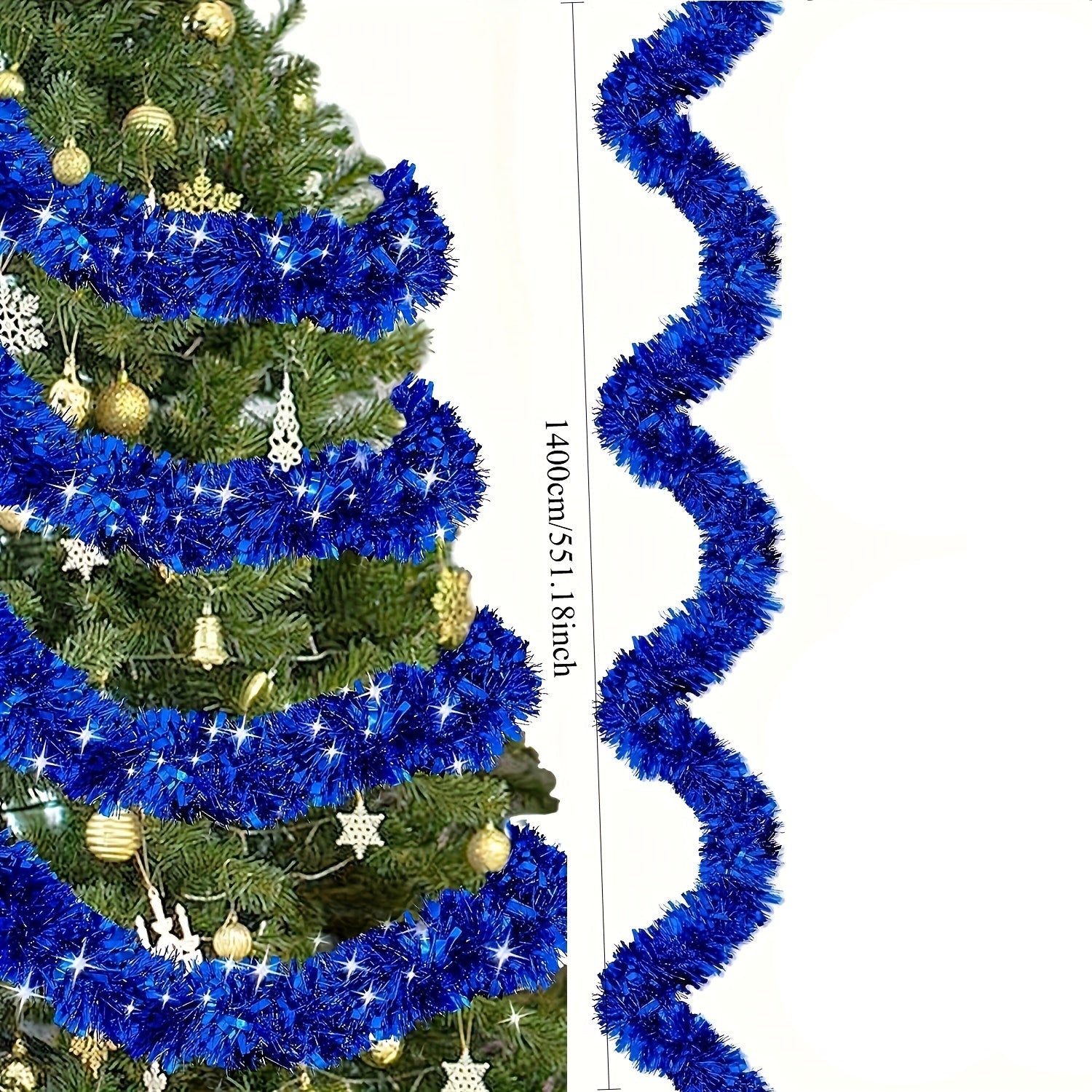 Vianočné girlandy – modré