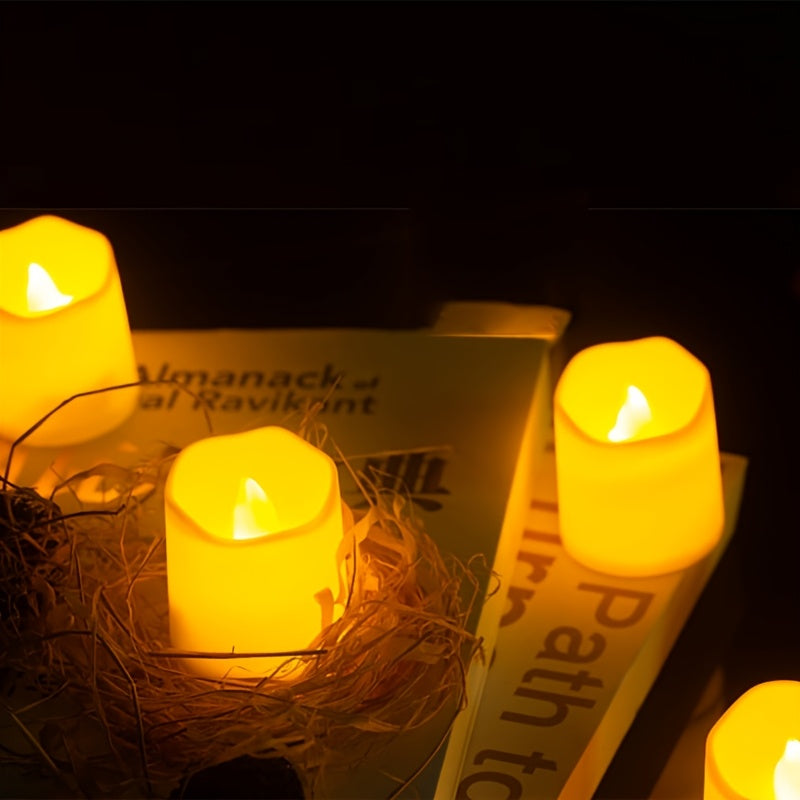 LED sviečky – teplá žltá