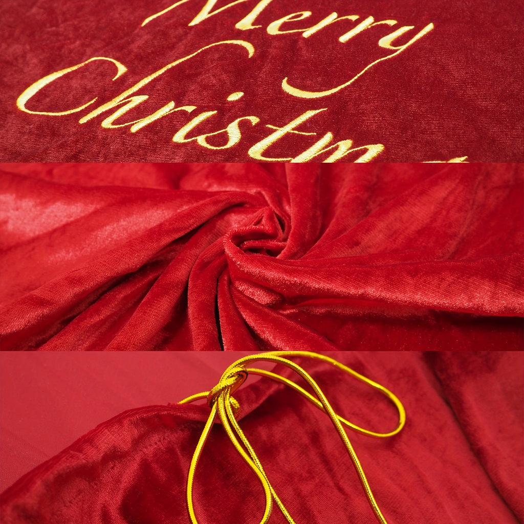 Vianočný darčekový vak – červený