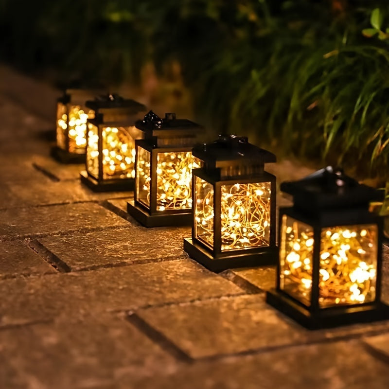 Solárna hviezdná lampa – teplé svetlo