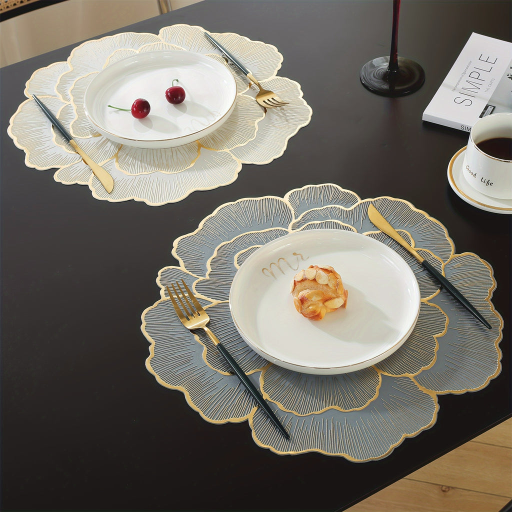 Podložky pod taniere – zlaté a strieborné