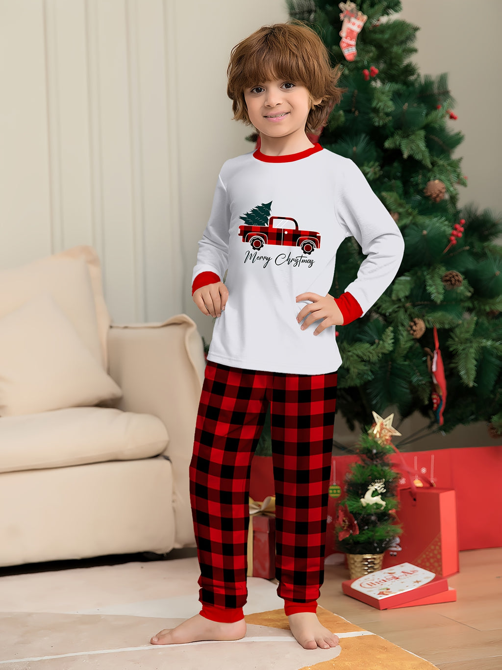 Vianočné pyžamo – zmes farieb