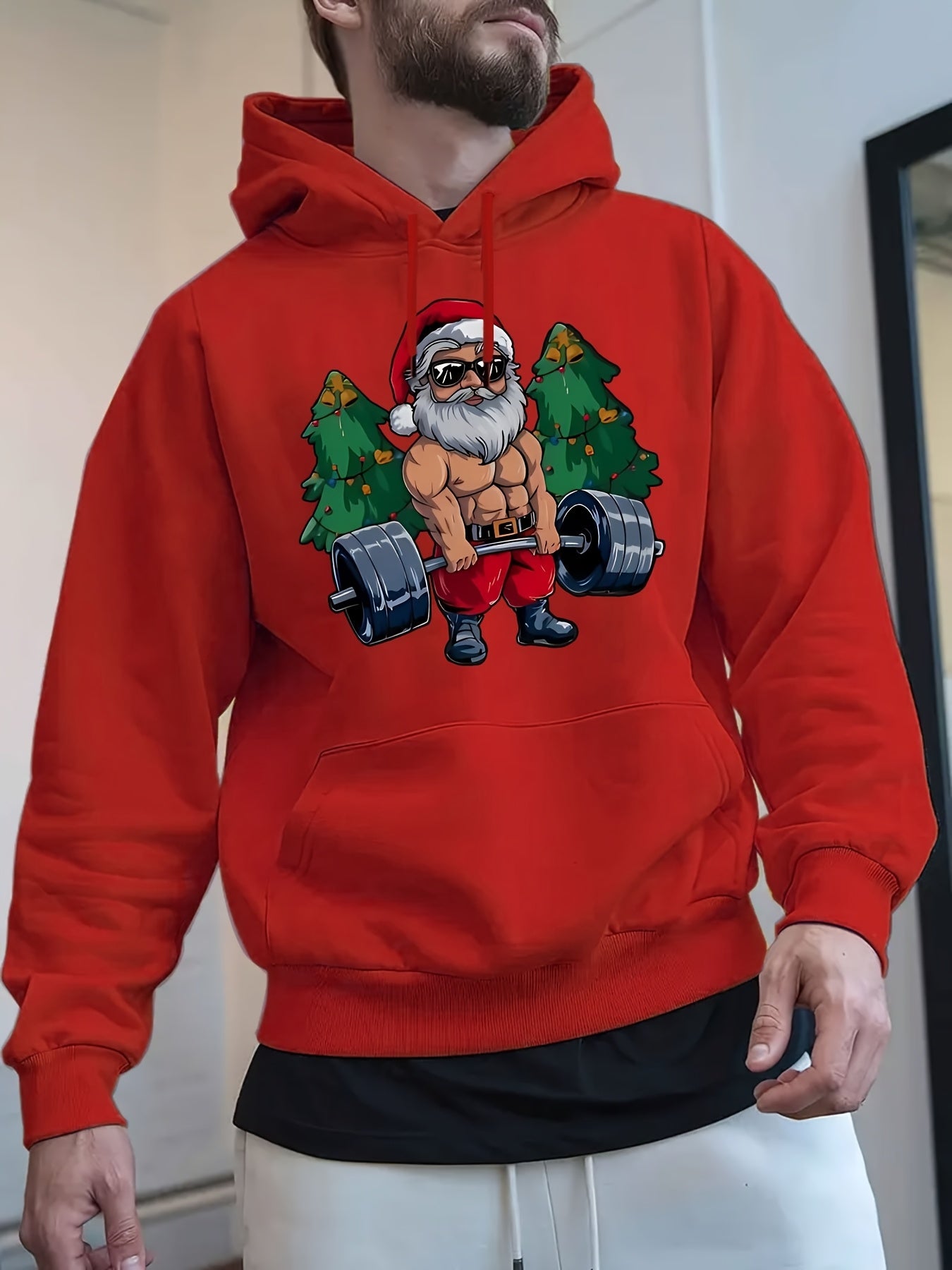 Mikina s kapucňou – Vianočný Santa Claus