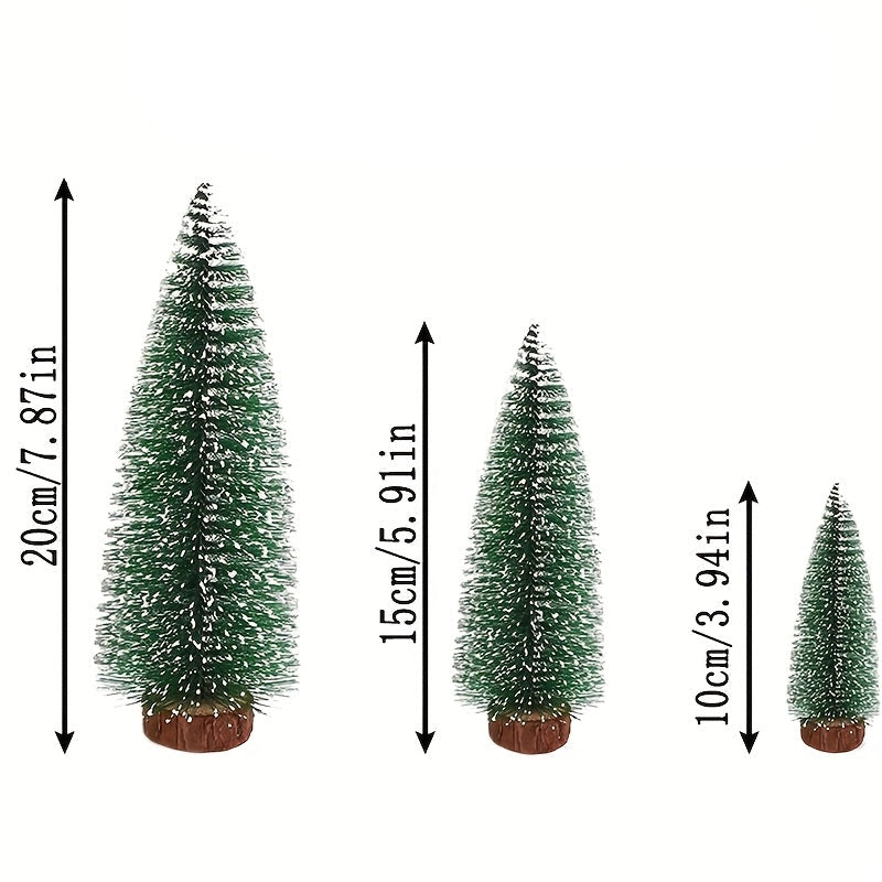 Mini vianočné stromčeky – 9 kusov