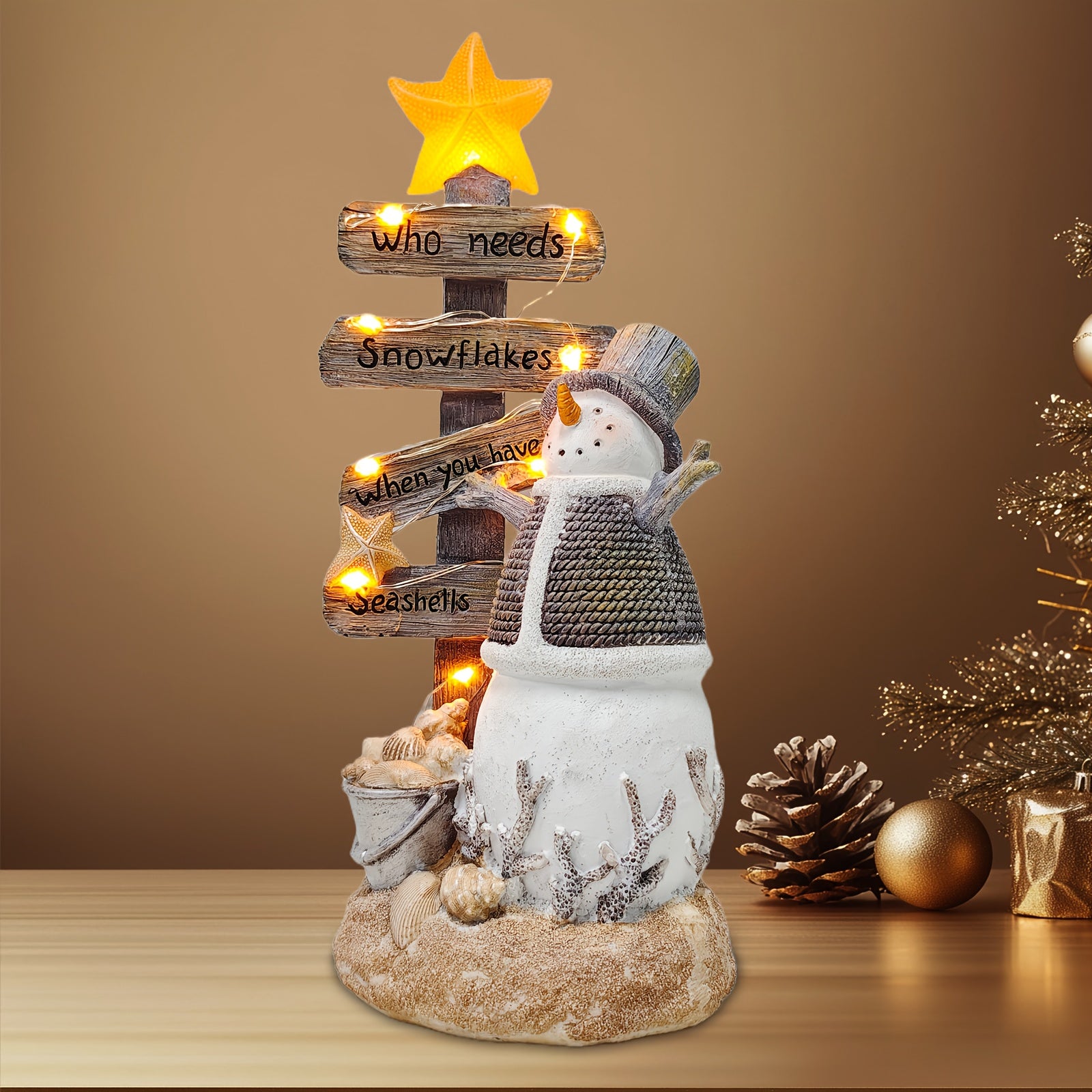 Snehuliak so svetlom – šedý