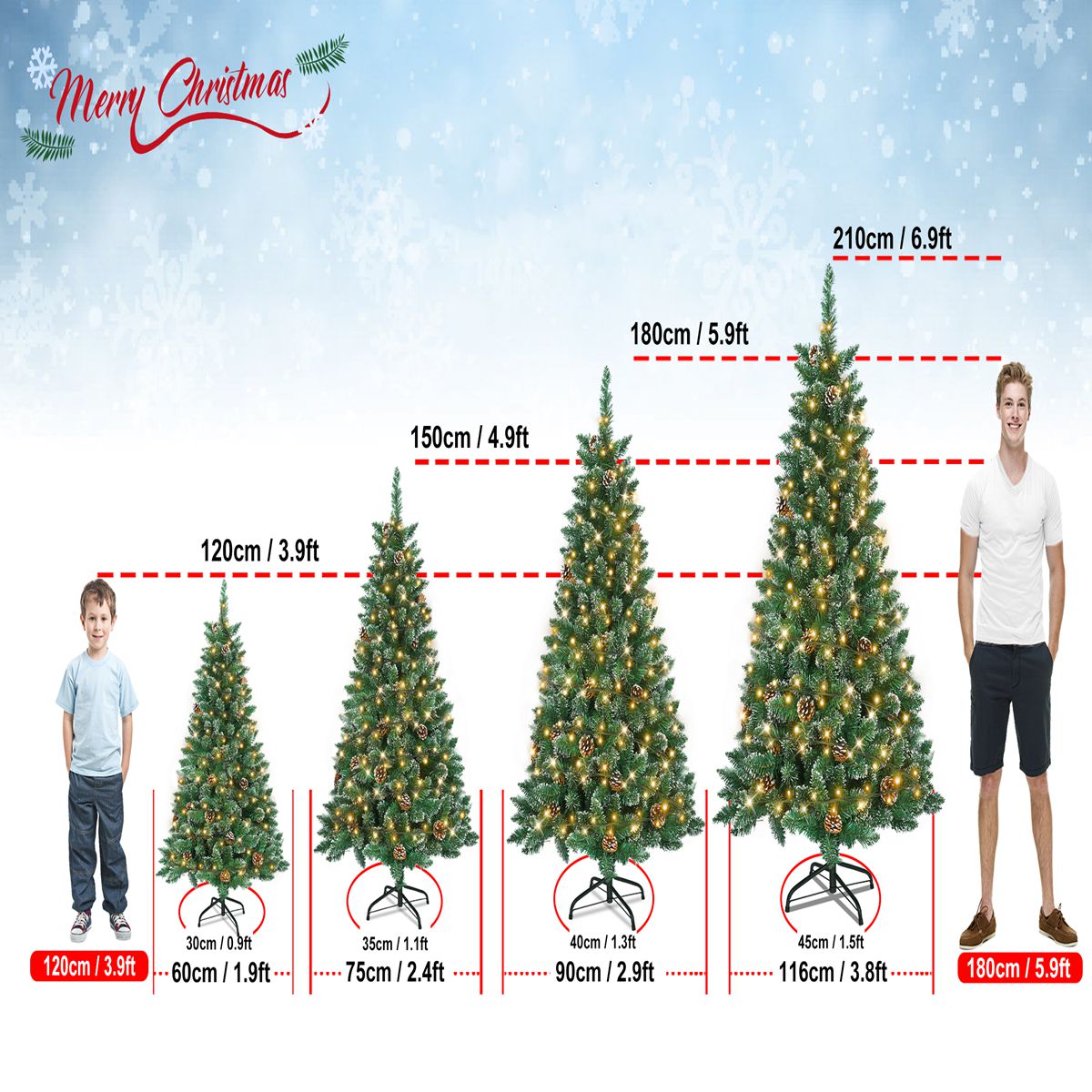 Vianočný stromček – snehový efekt