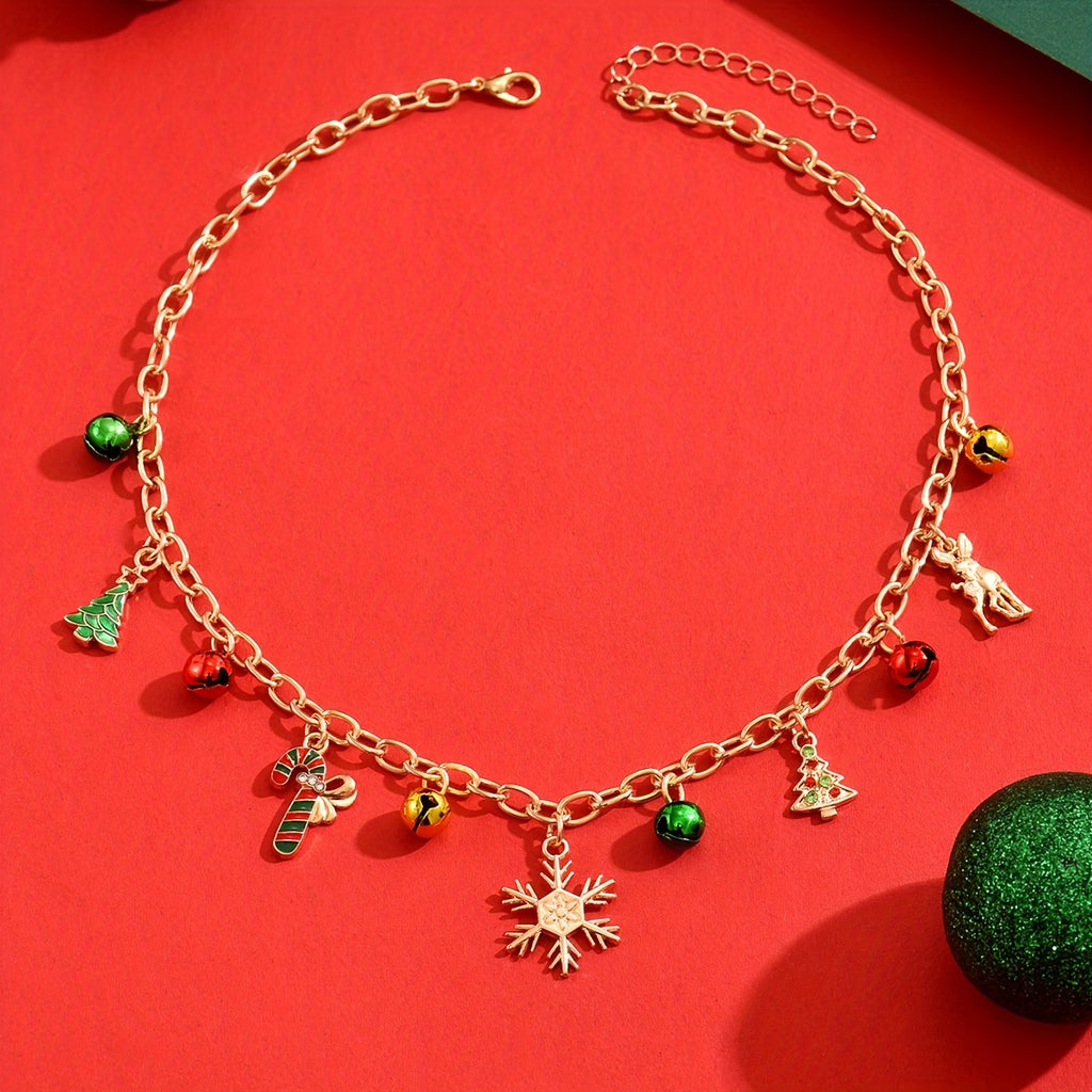 Vianočný náhrdelník – polychrómny