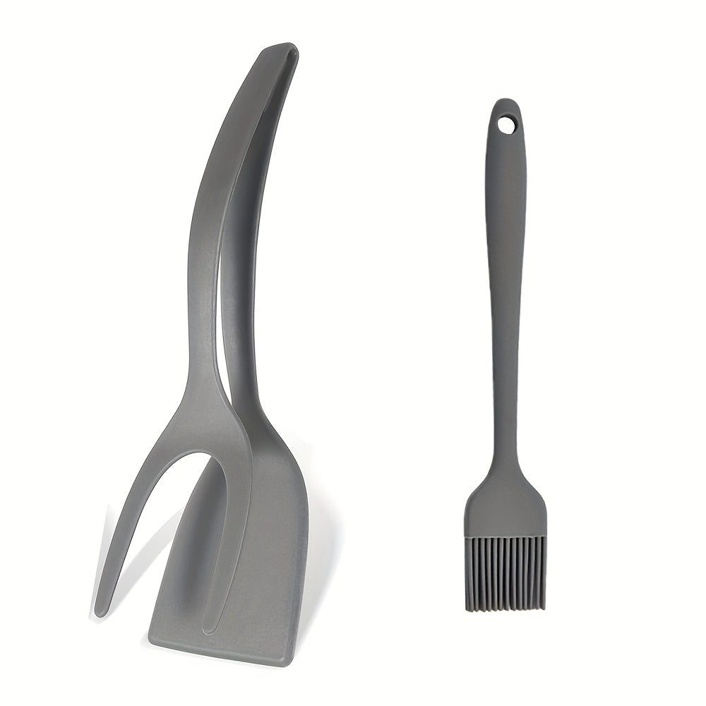 Nylonová kuchynská špachtľa a silikónový štetec – 2 kusy