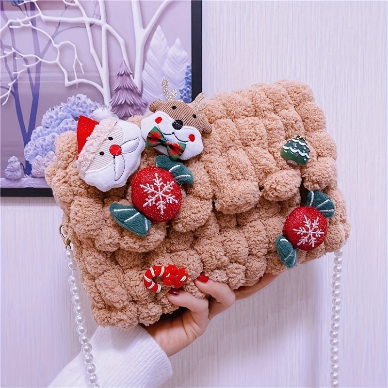 Vianočná kabelka – plyšová