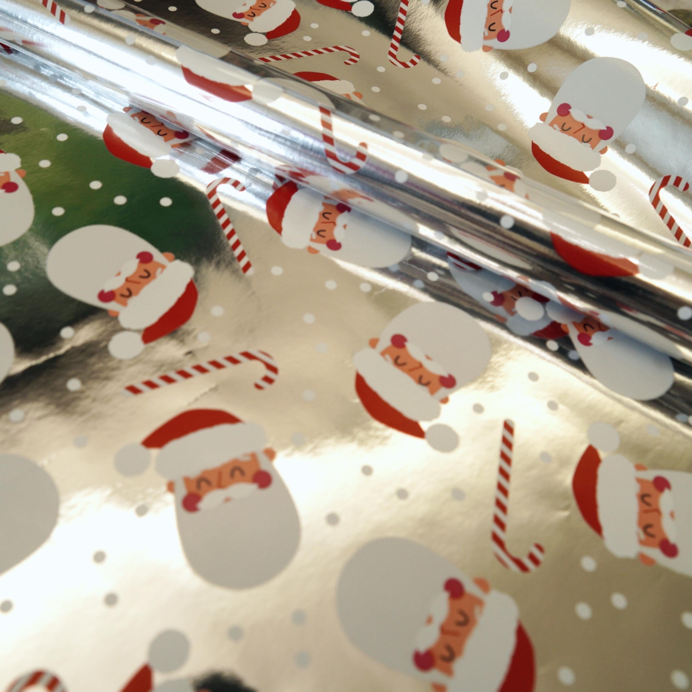 Vianočný papier na darčeky – Santa