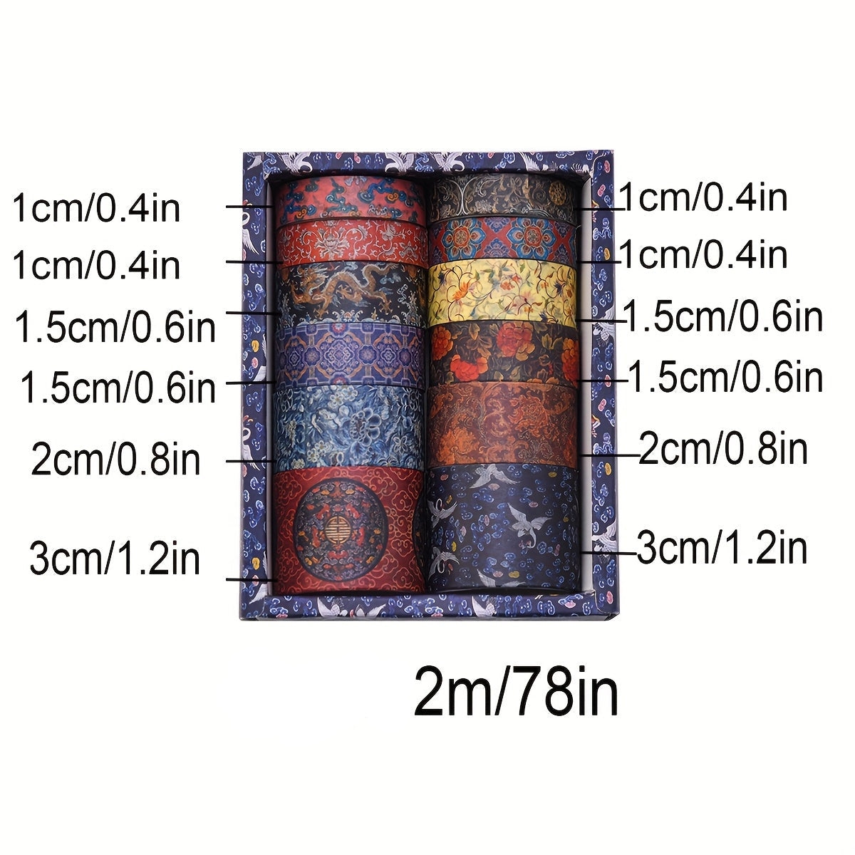 Dekoratívna lepiaca páska – geometrické vzory