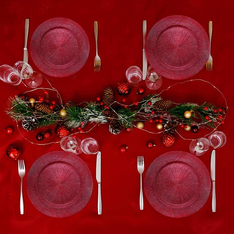 Servírovacie taniere – červené