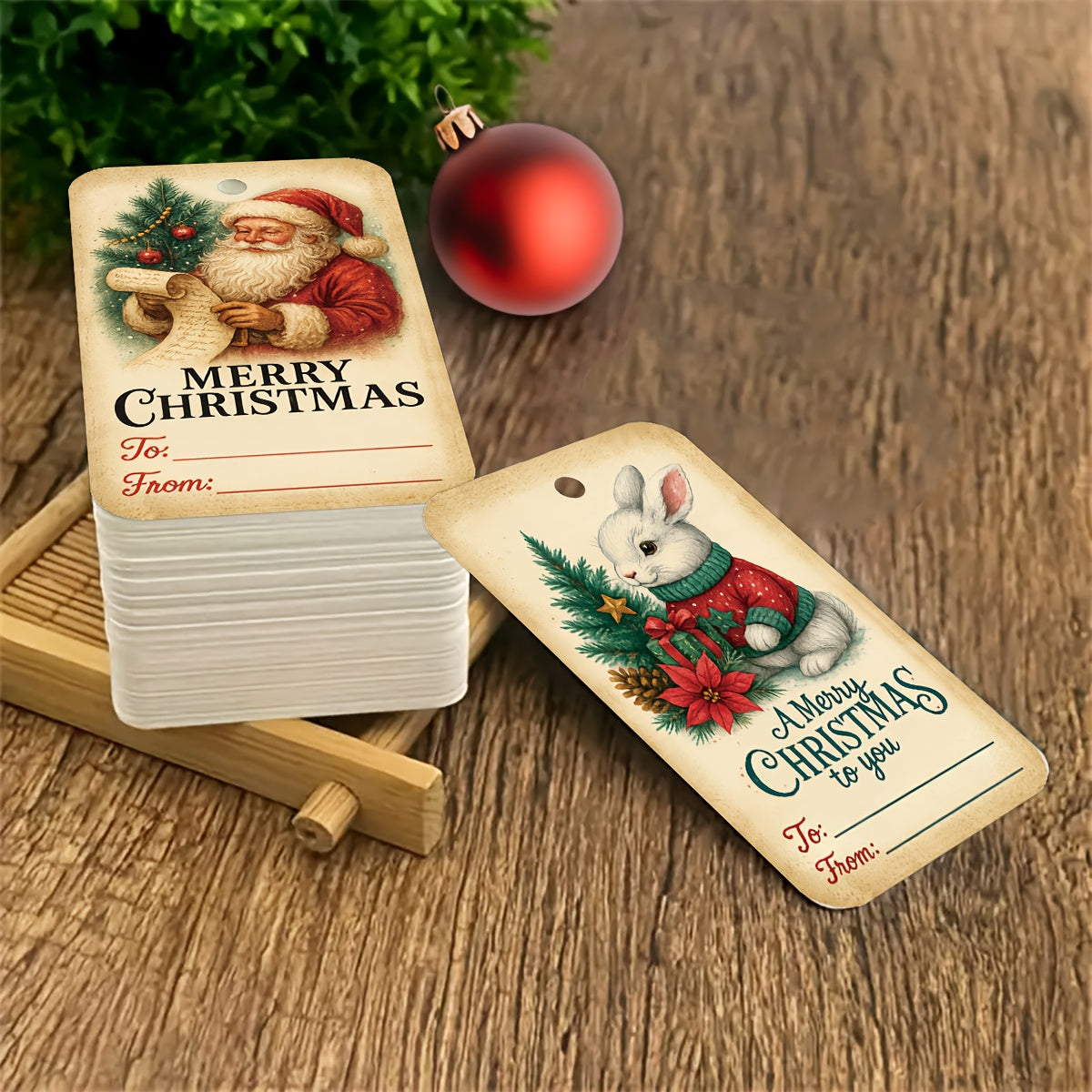 Vianočné darčekové štítky – 50ks