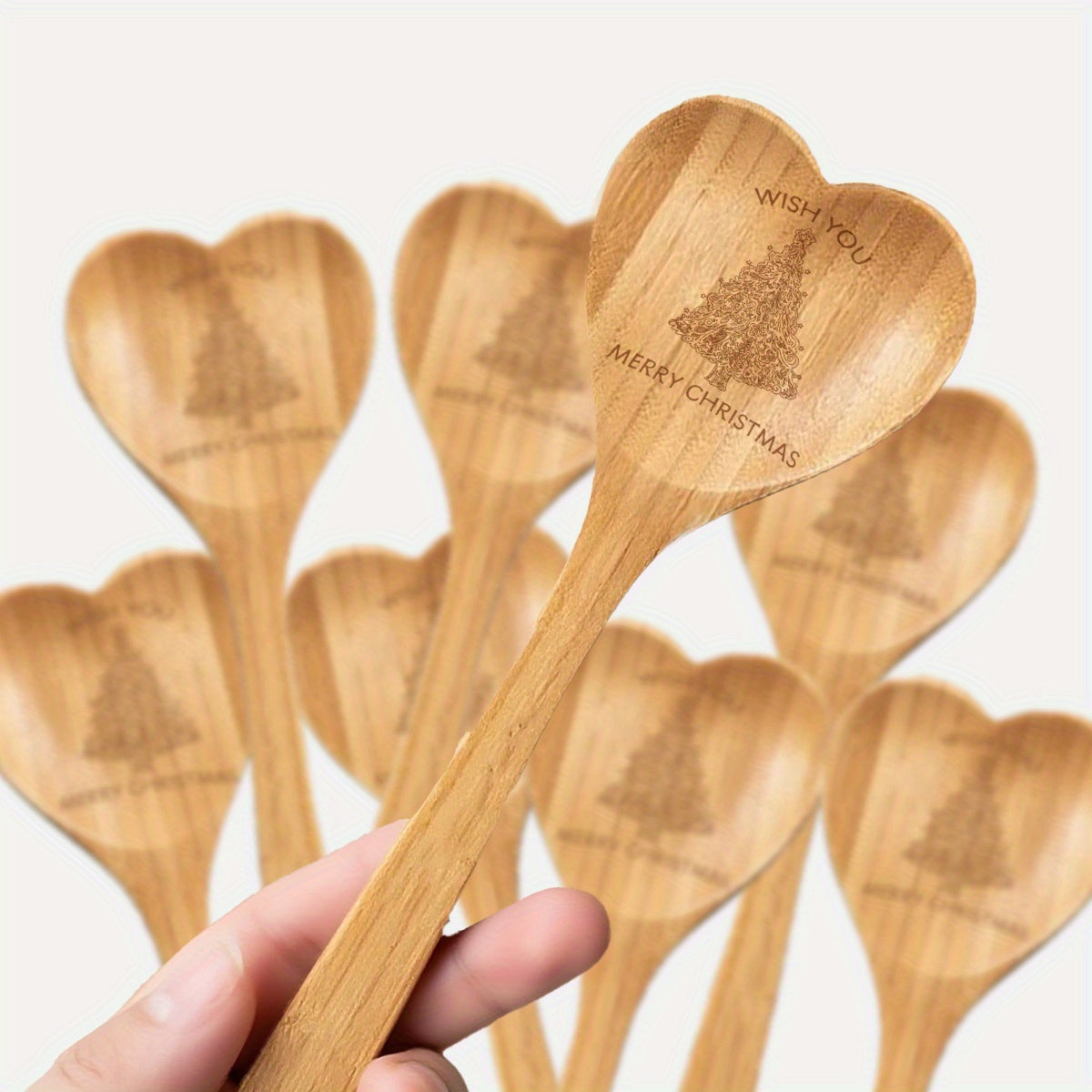 Bambusová lyžica – srdiečková