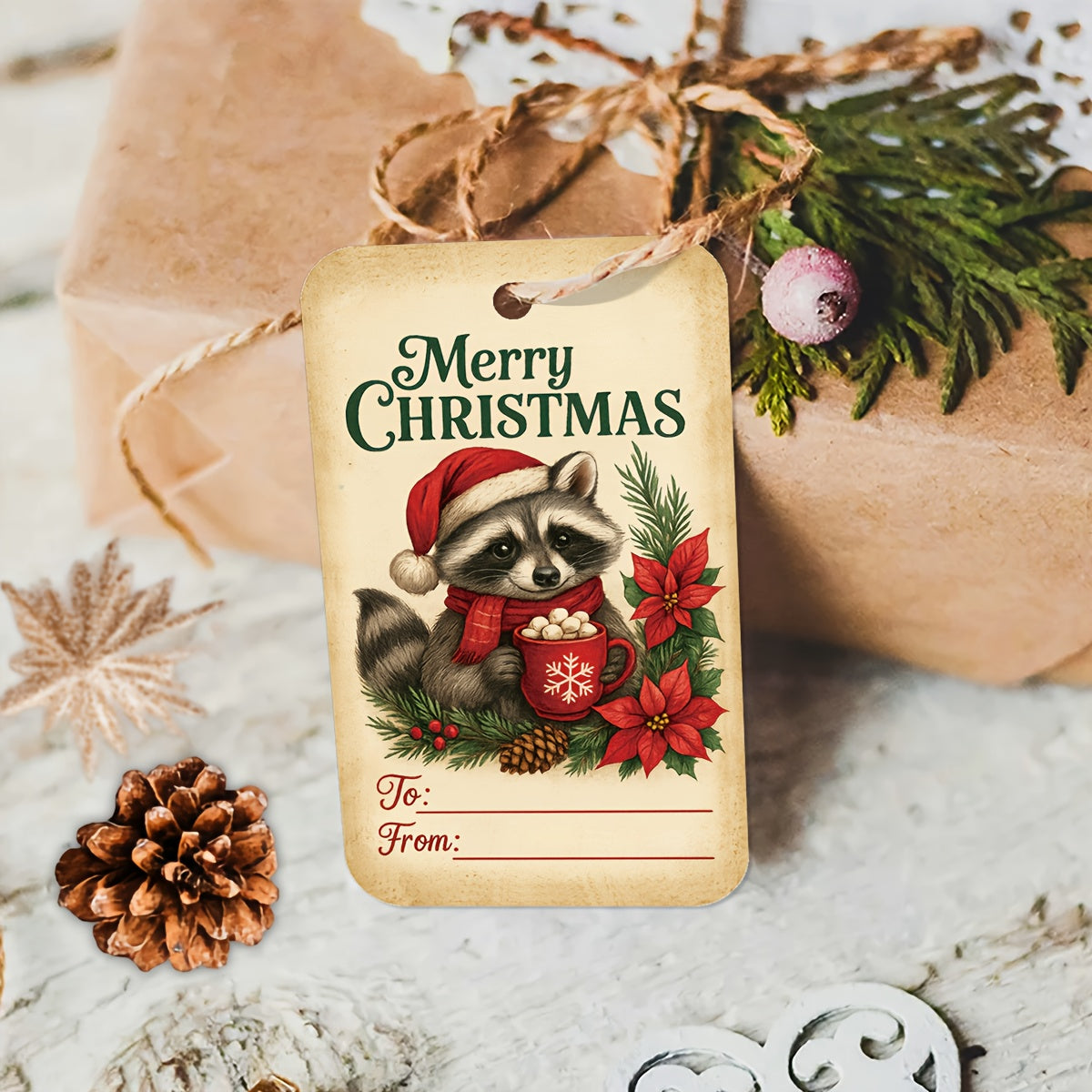 Vianočné darčekové štítky – 50ks