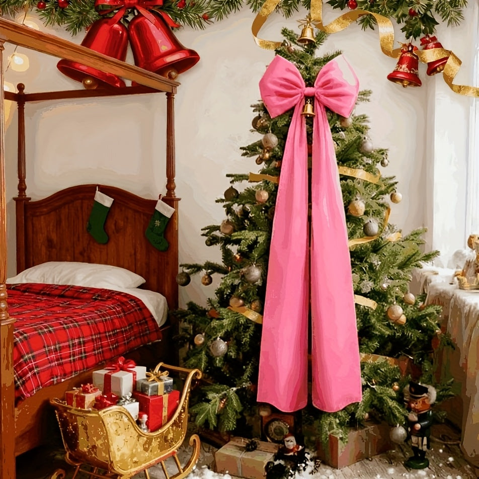 Vianočná mašľa – elegantná červená a zlatá