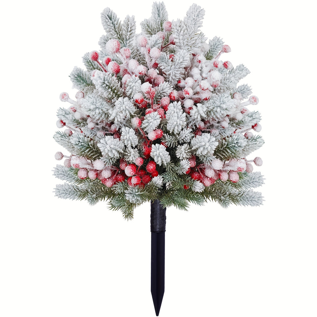 Umelý vianočný stromček – snehom pokrytý