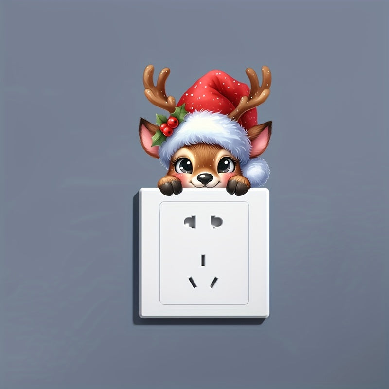 Nálepka na vypínač – sobí vzor