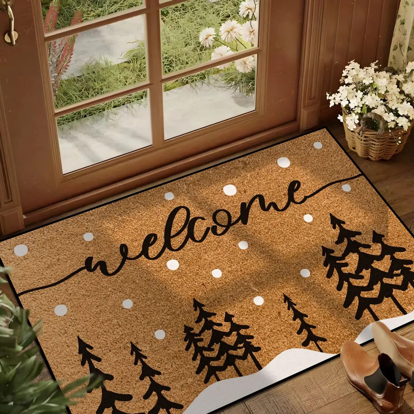 Vianočná rohožka – hnedá