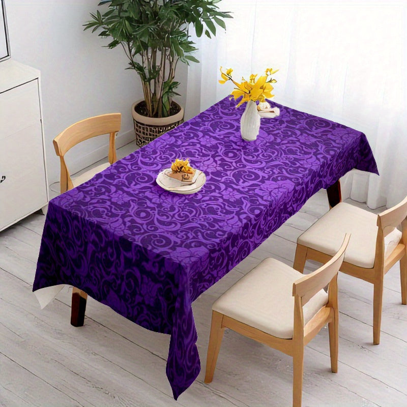 Obrus – fialový s kvetinovým vzorom