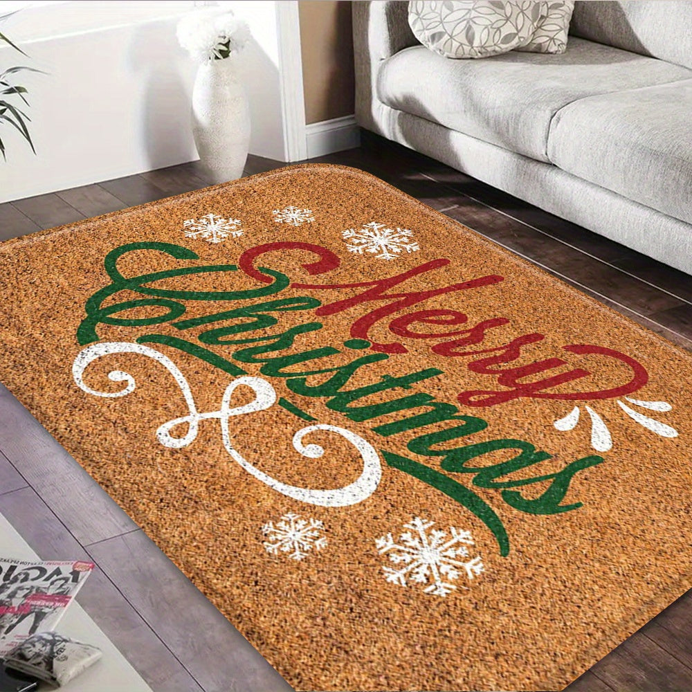 Vianočná rohožka – červená a zelená