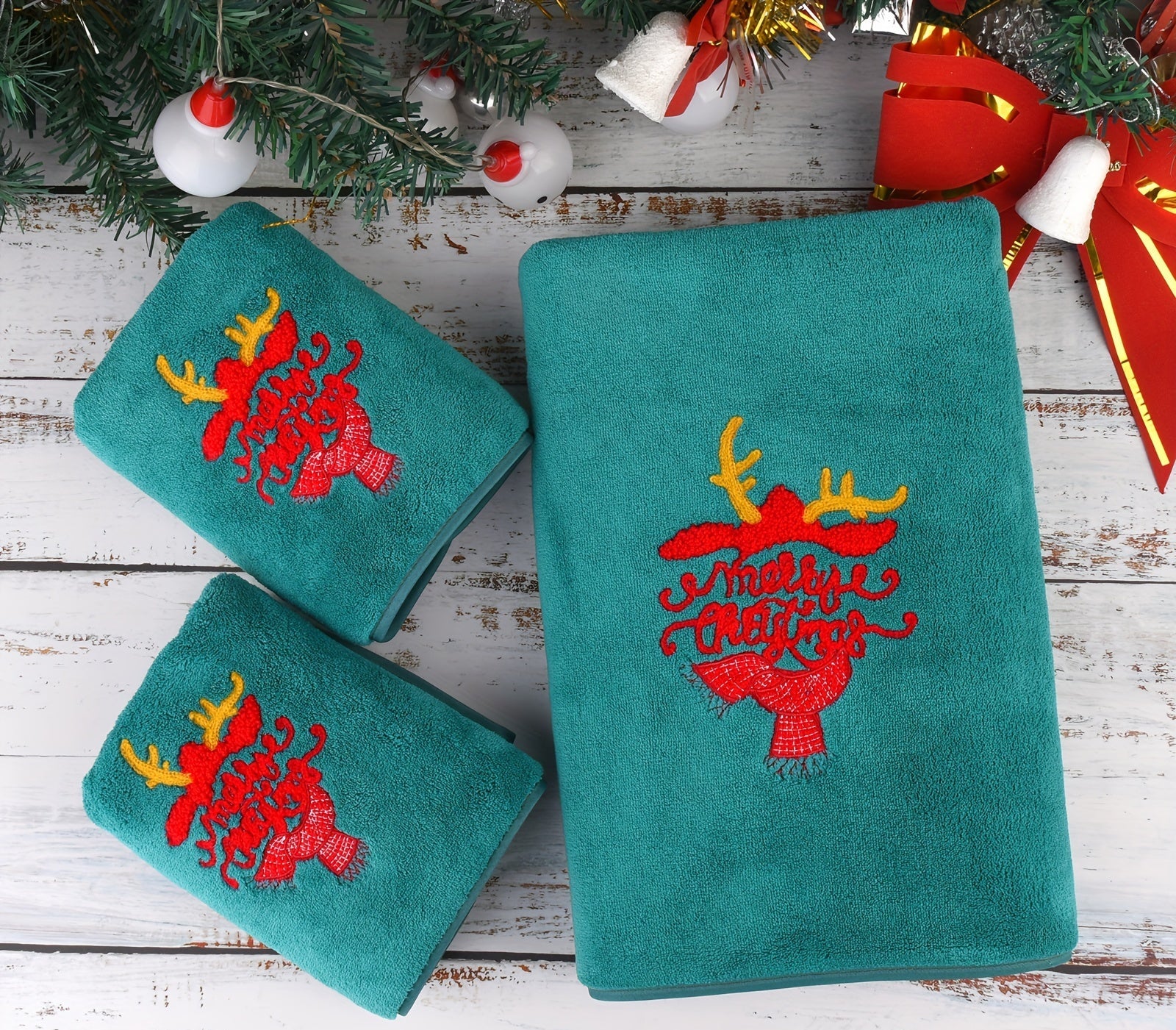 Vianočné uteráky – 3ks rôzne farby