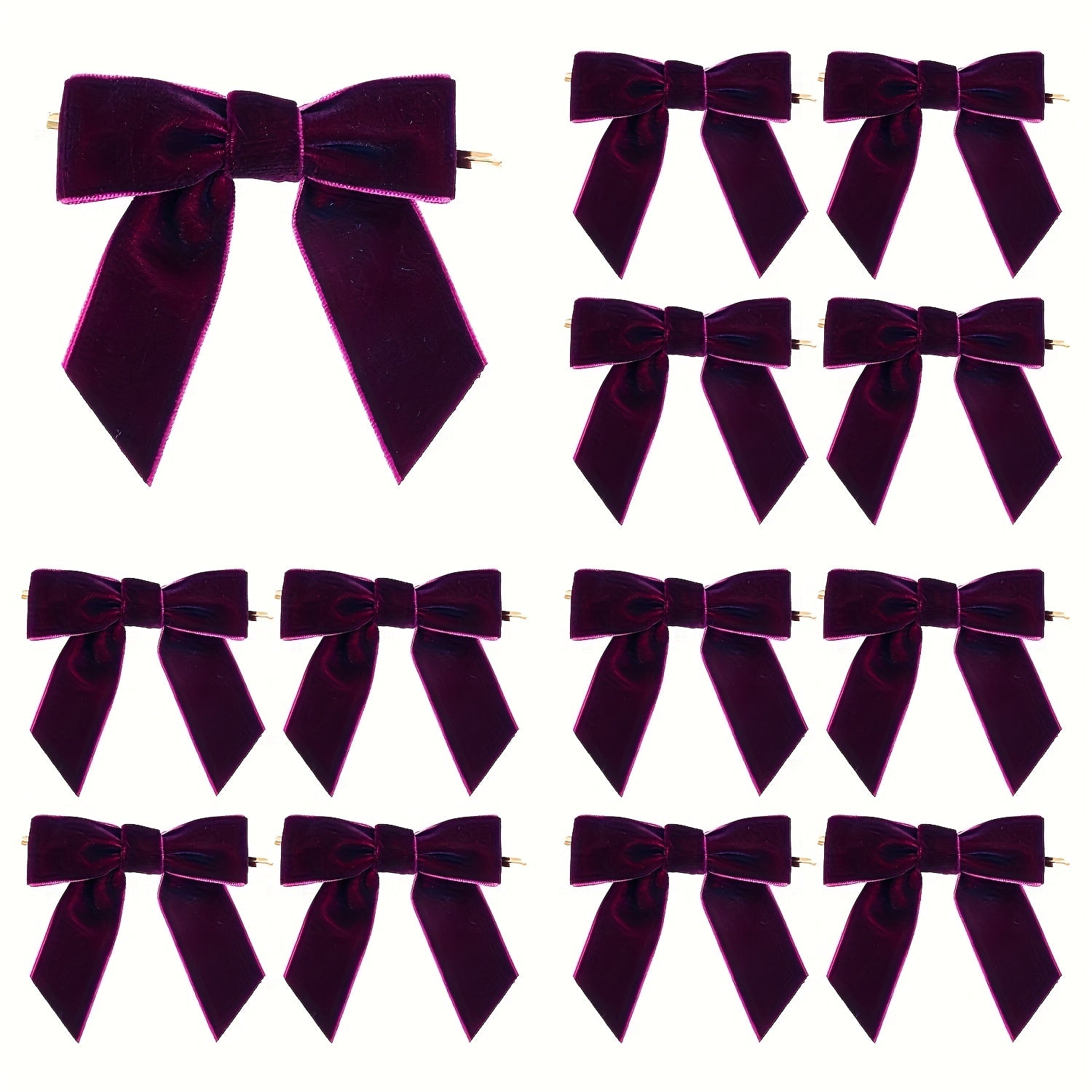 Vianočné mašle – 12ks