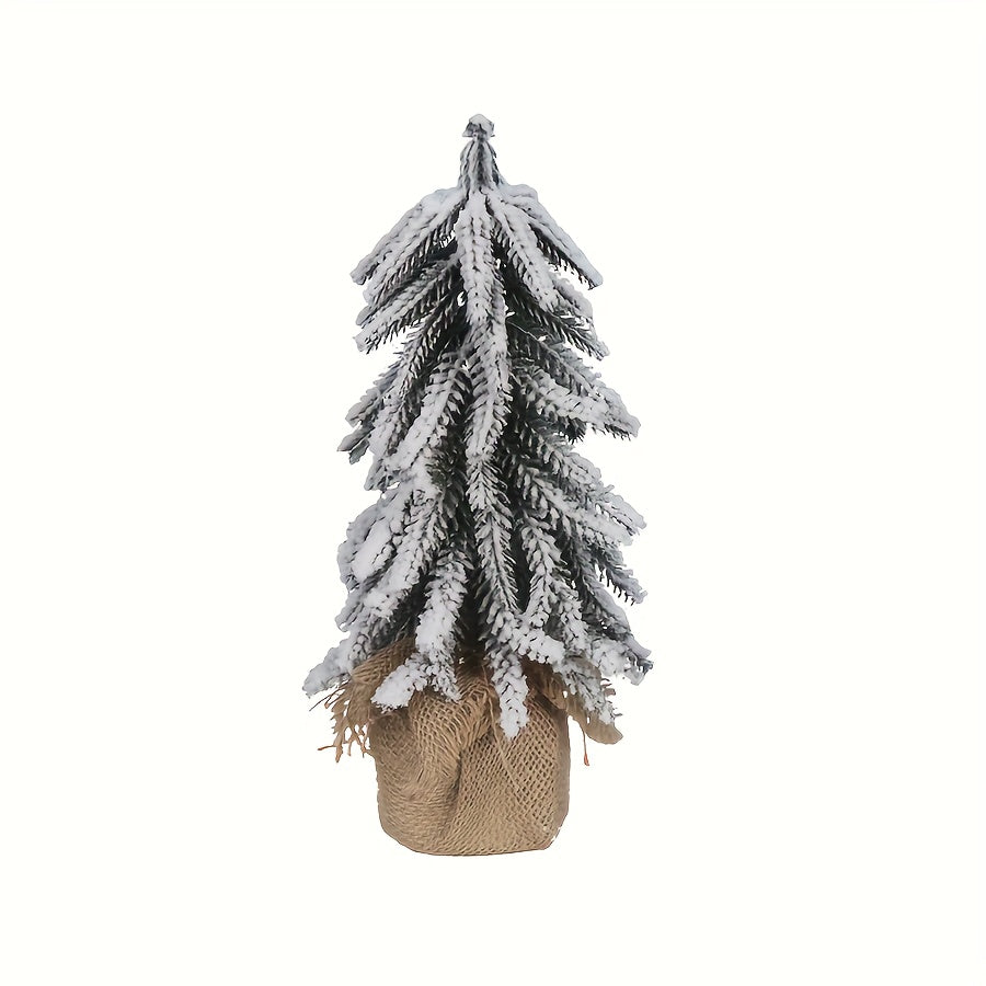 Umelý vianočný stromček – snehová dekorácia
