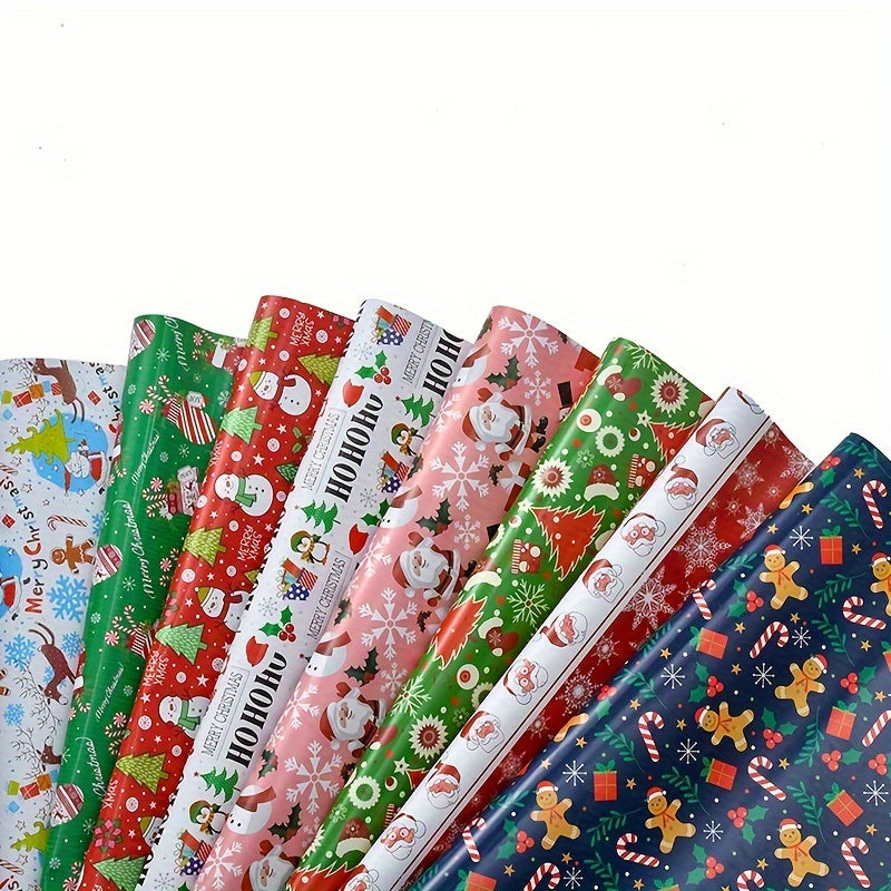 Vianočný baliaci papier – 8 ks