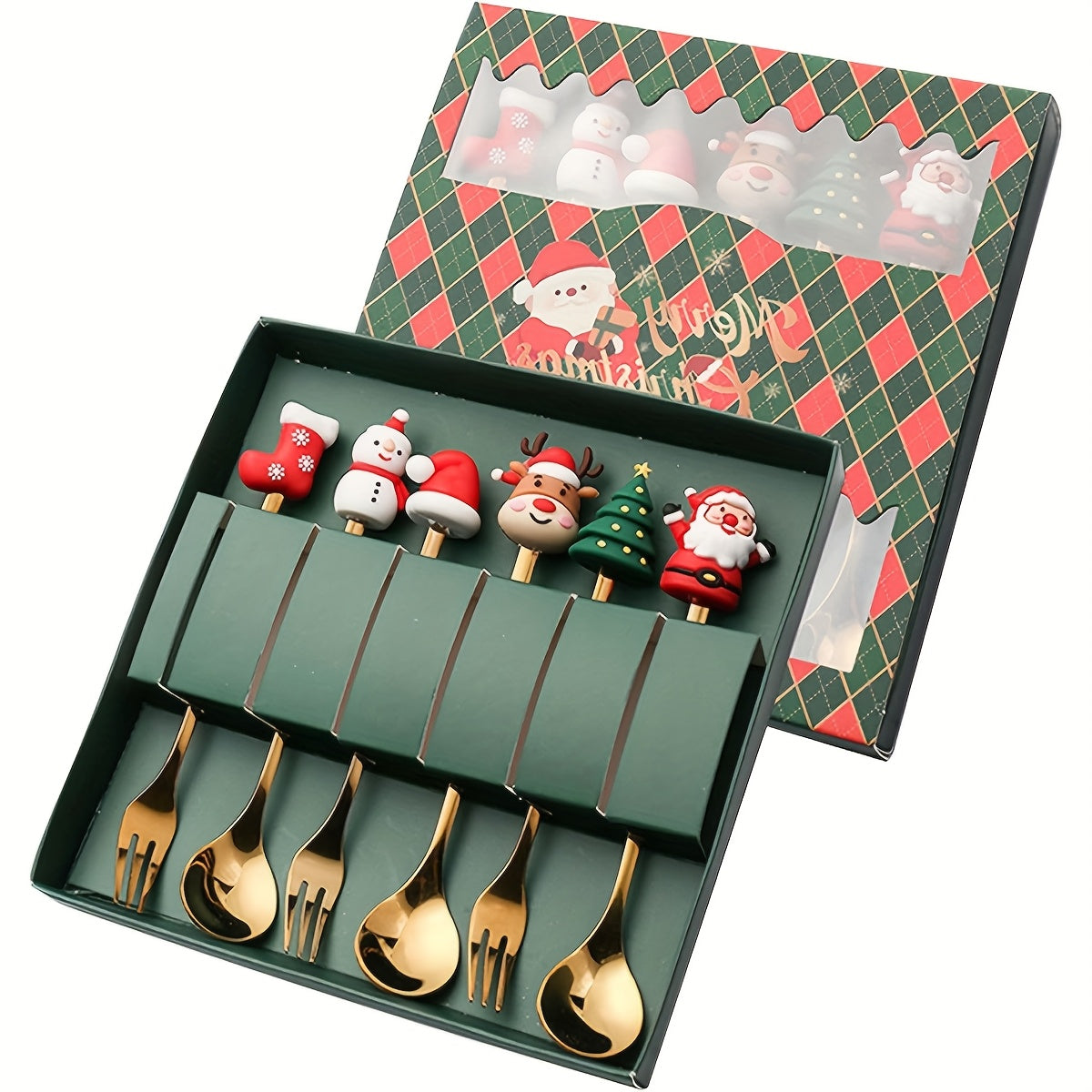 Vianočné príbory – zlatá krabička