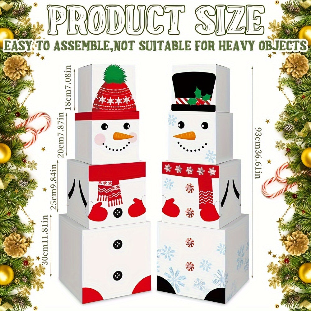 Darčekové krabice – snehuliak