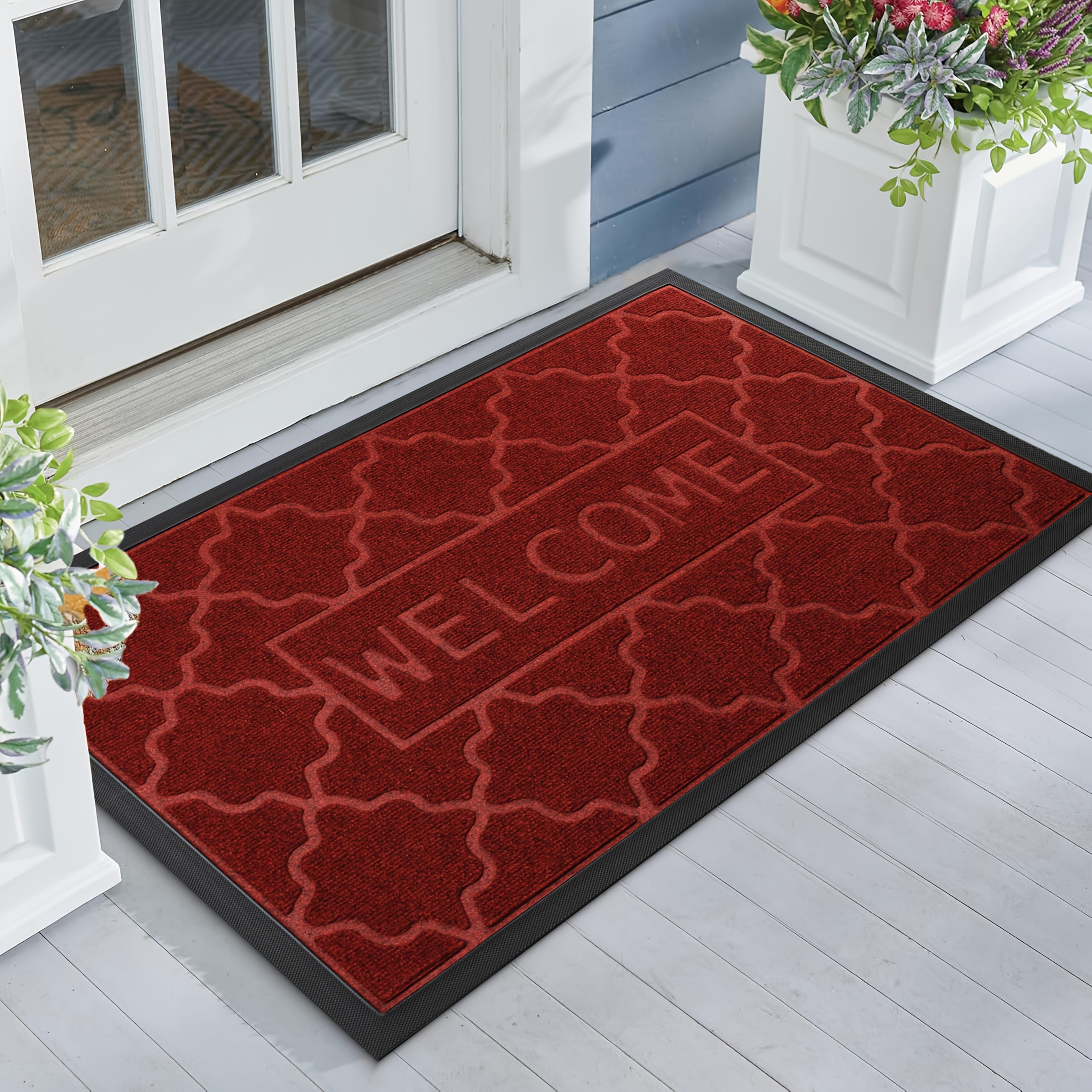 Vianočná rohožka – červená