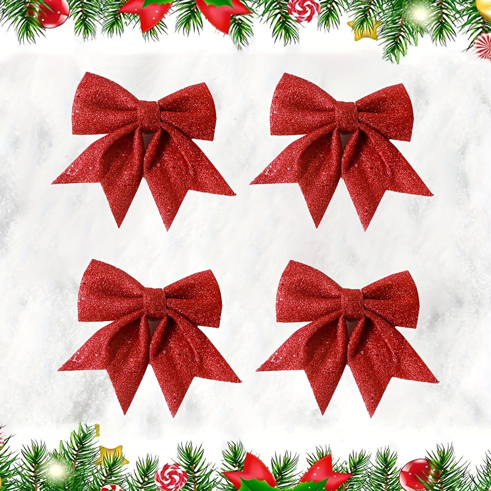 Vianočné dekorácie – 4ks mašle