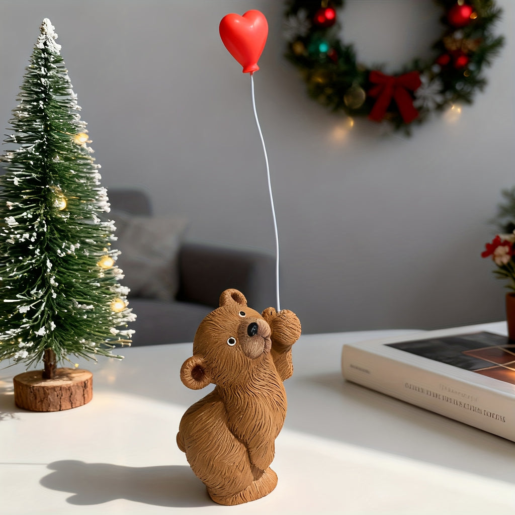 Figúrka medvedíka s balónom