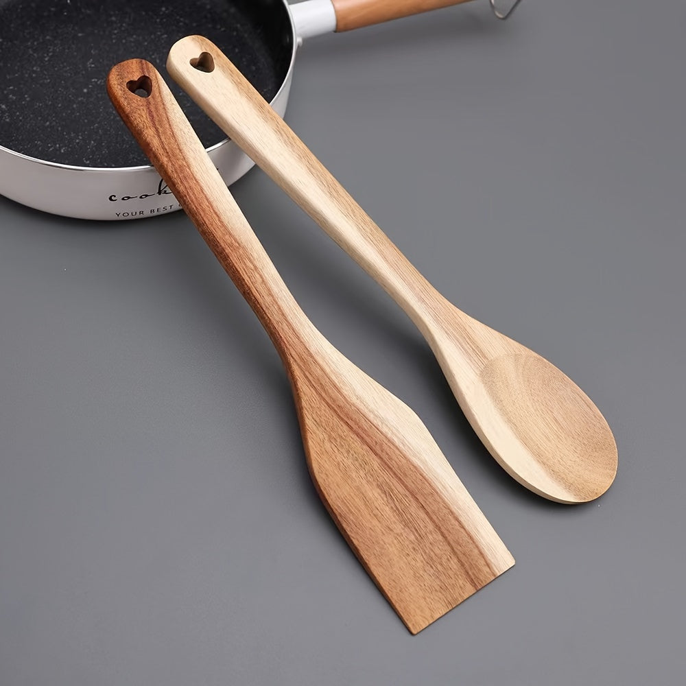Drevené lyžice na varenie – 2ks