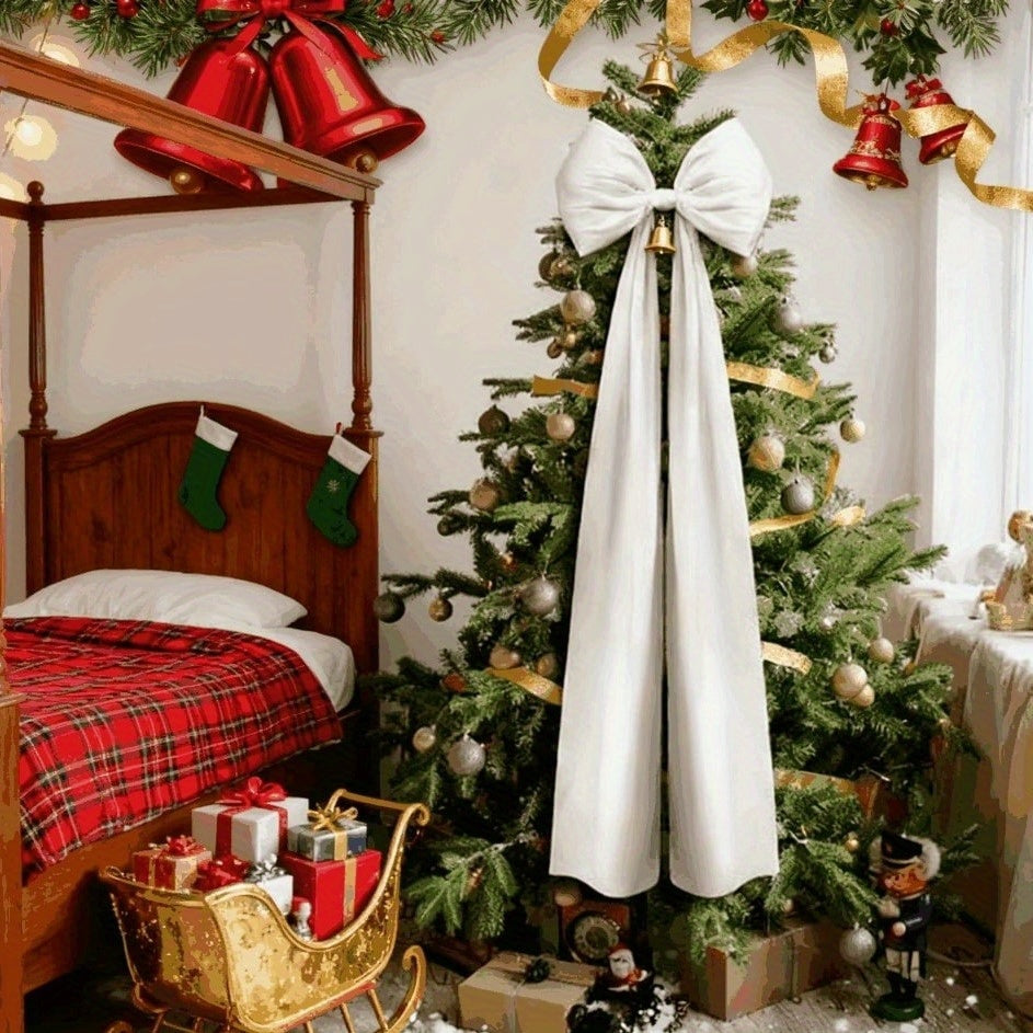 Vianočná mašľa – elegantná červená a zlatá