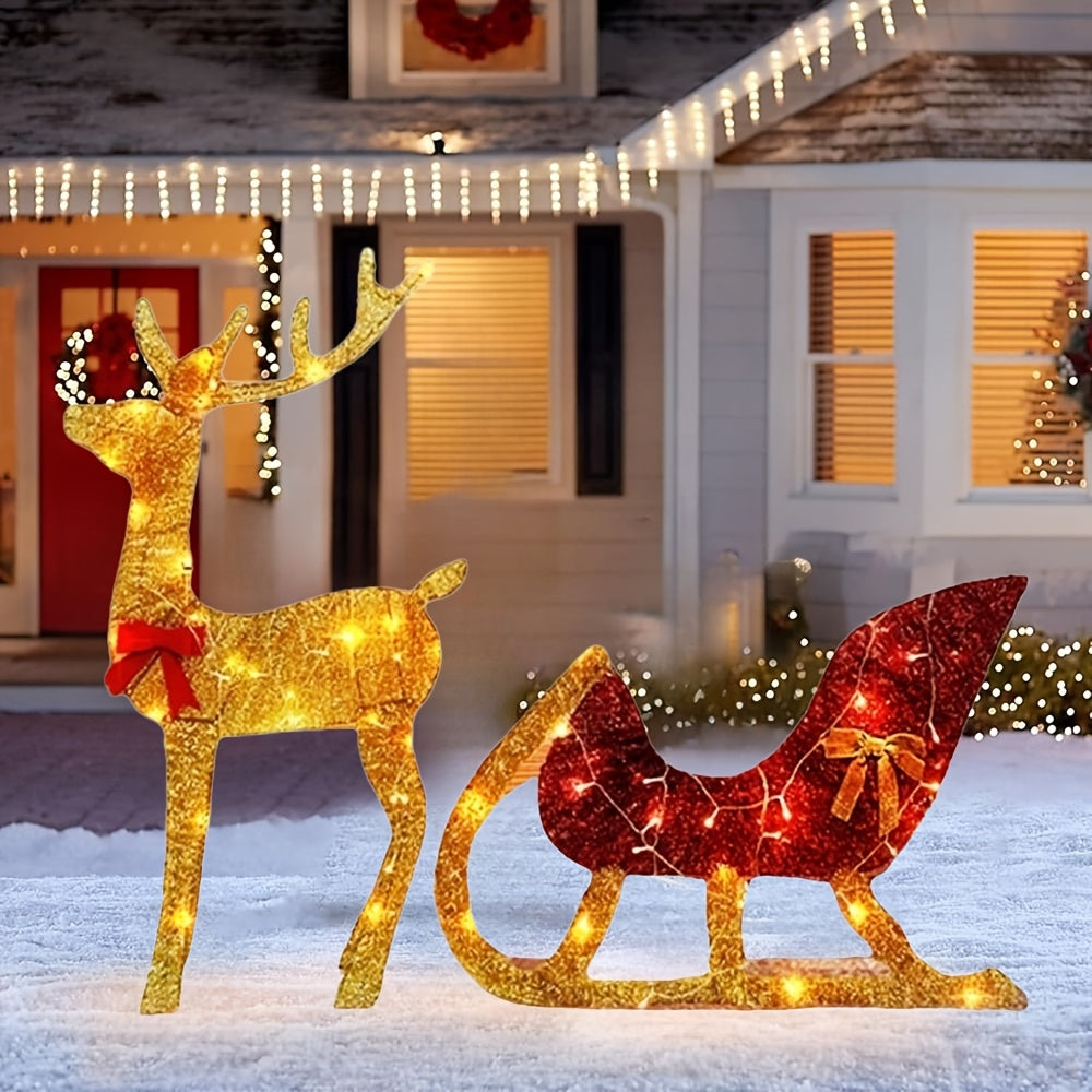 Vianočný sob – osvetlený