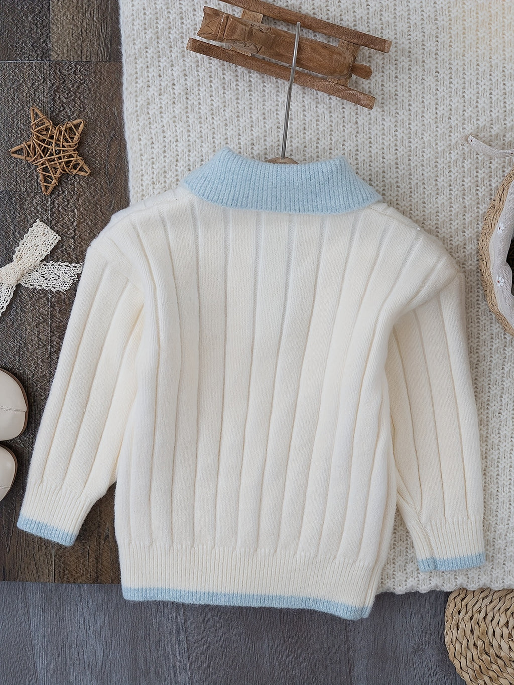 Detský sveter – svetlomodrý