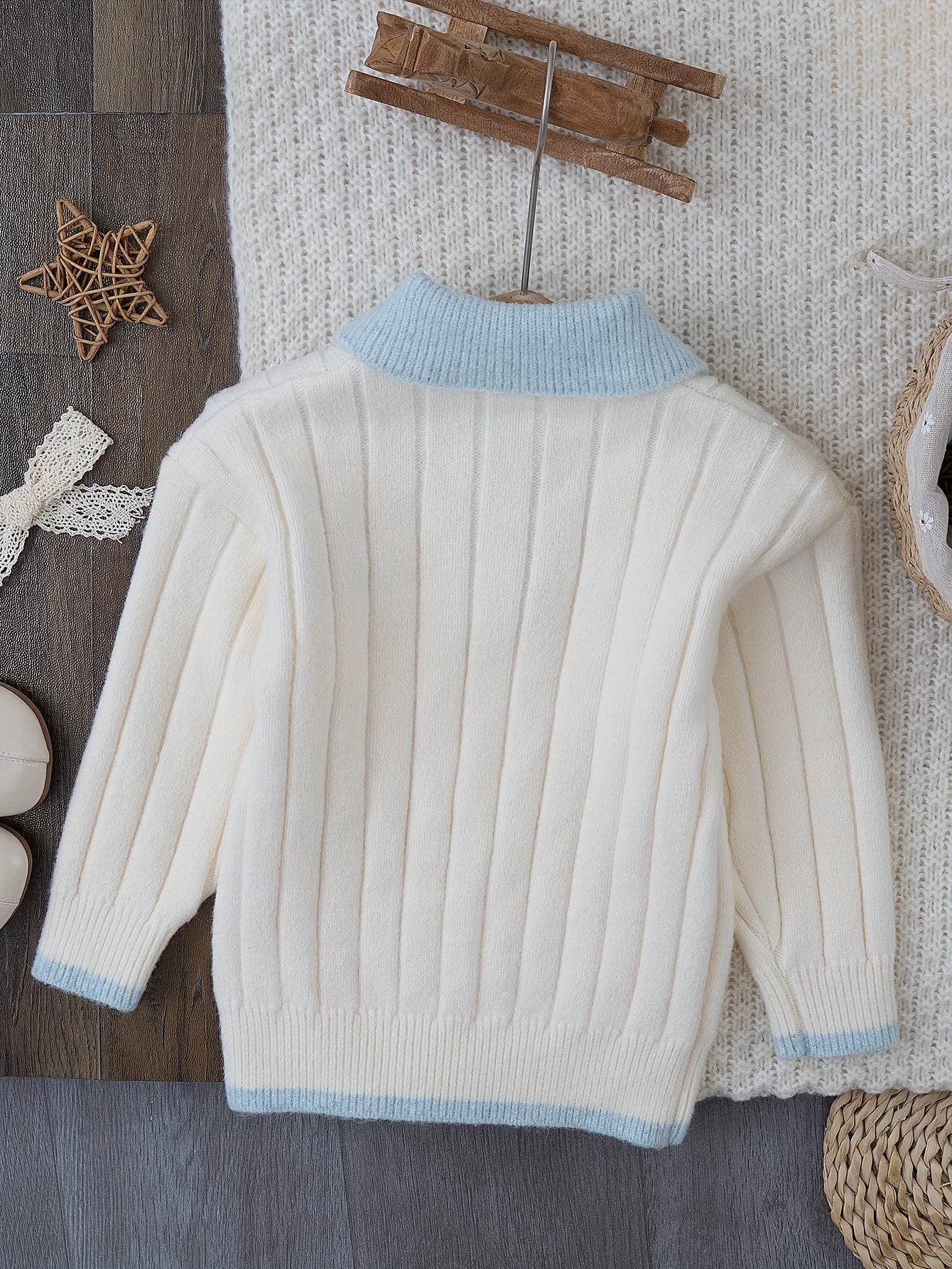 Detský sveter – svetlomodrý