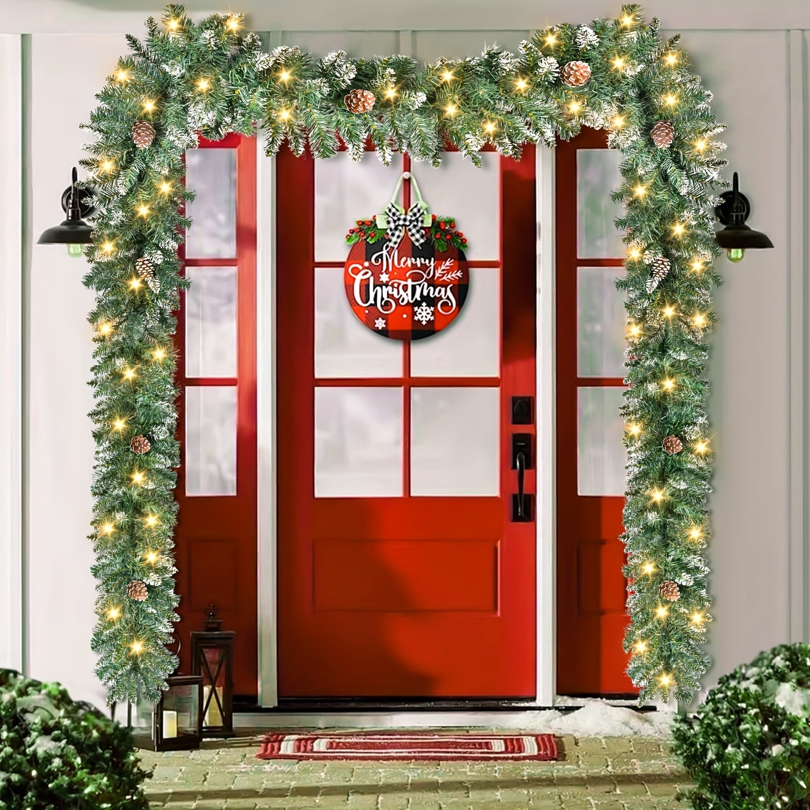 Vianočné svetielka – umelý ratan