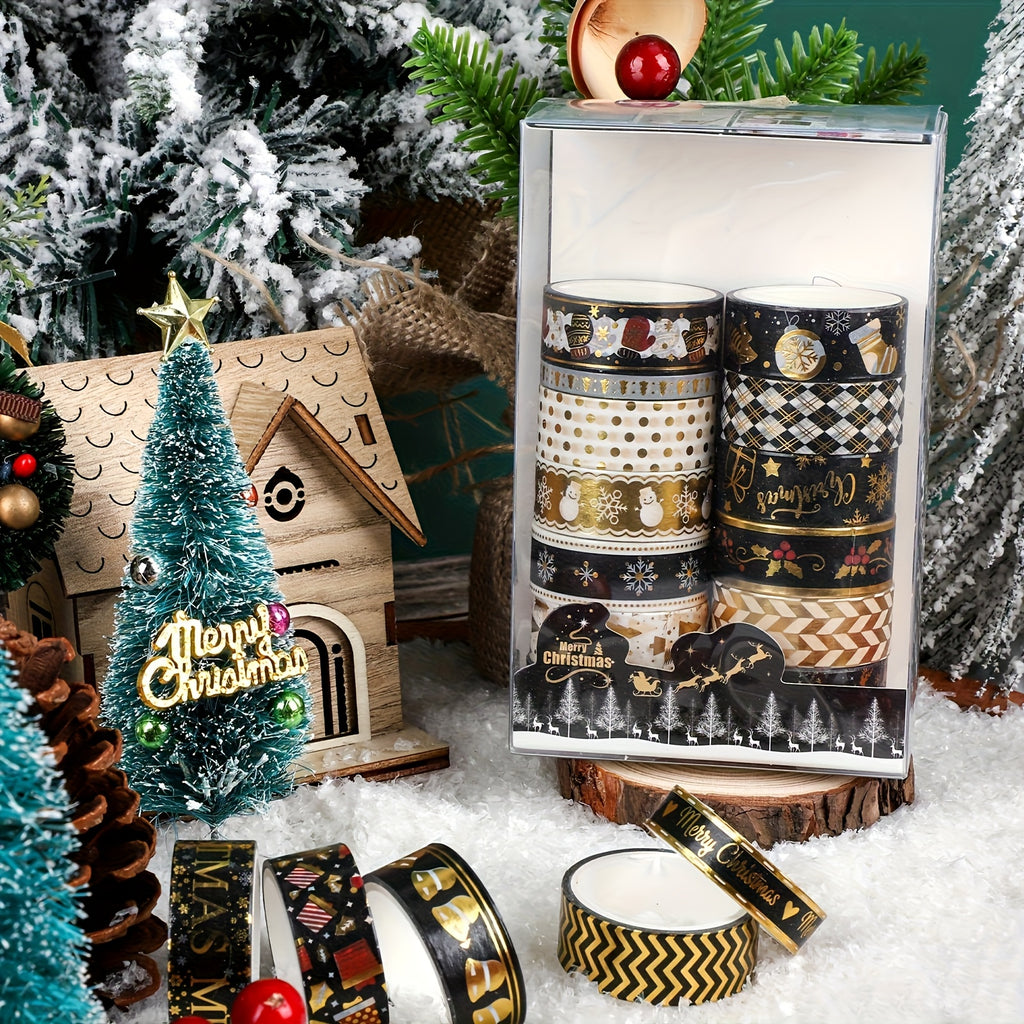 Vianočná washi páska – 18ks