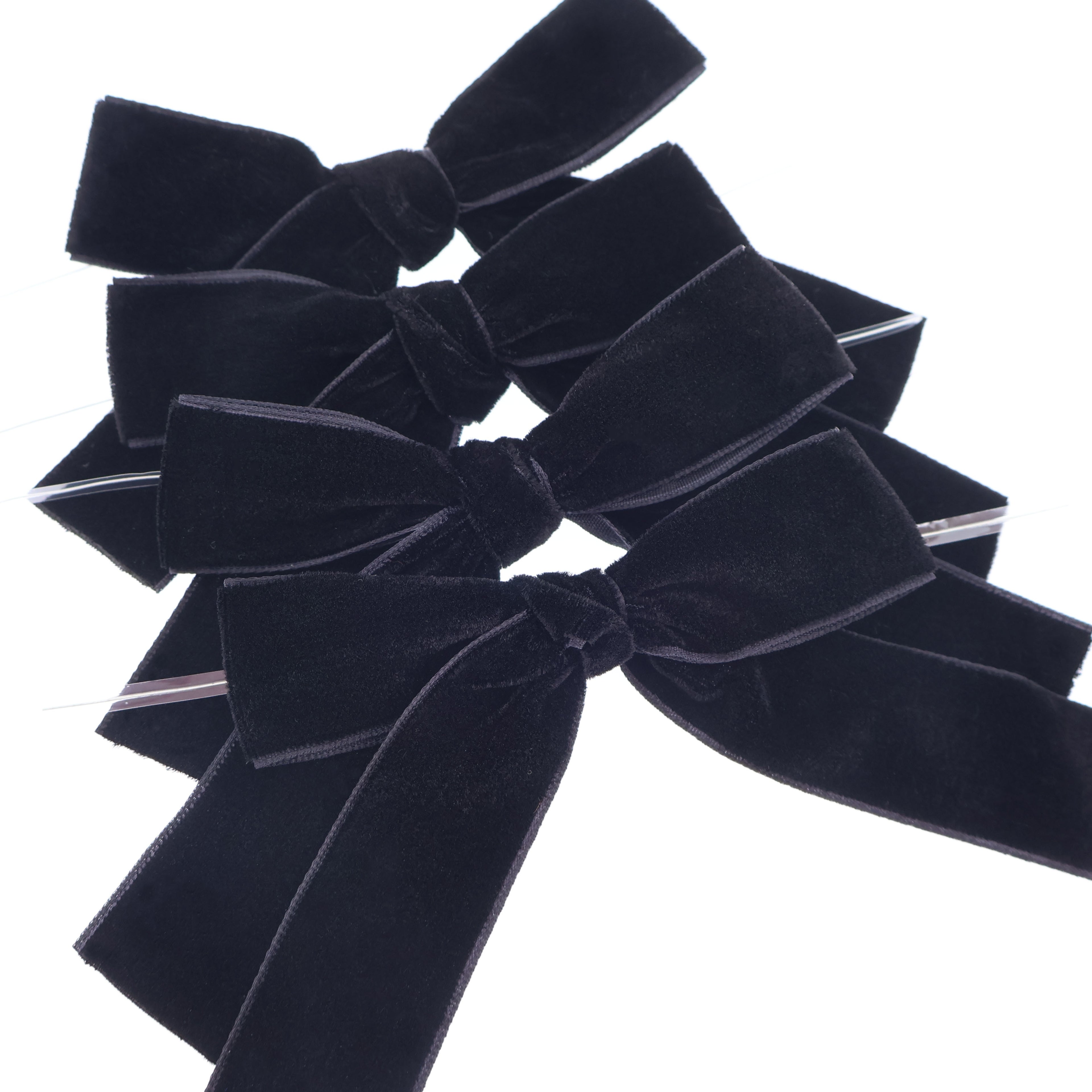 Súprava saténových mašlí – rôzne farby