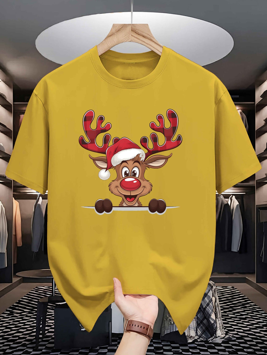 Tričko s vianočným sobíkom – rôzne farby