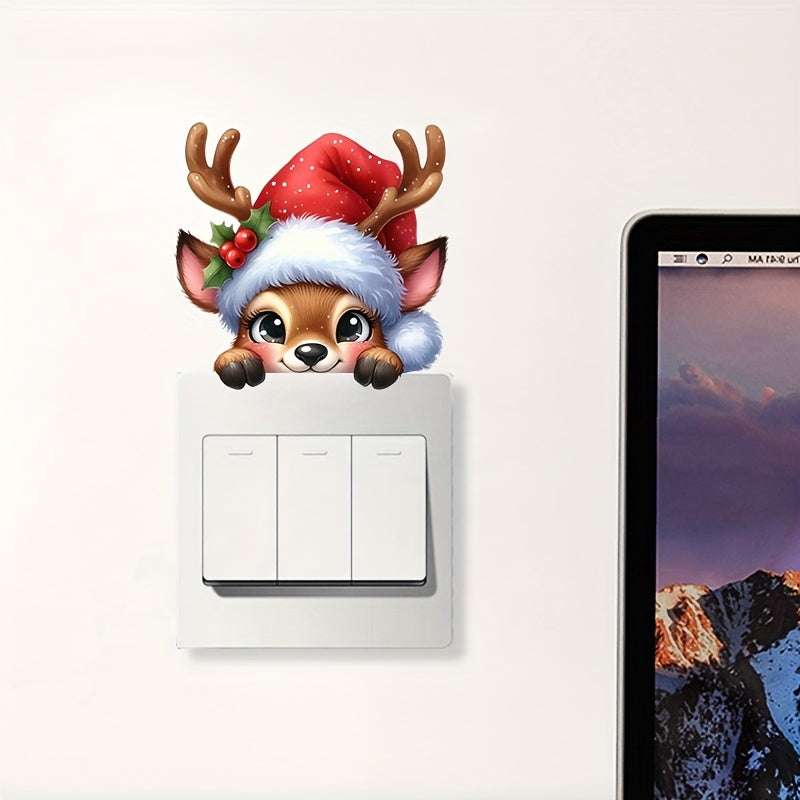 Nálepka na vypínač – sobí vzor