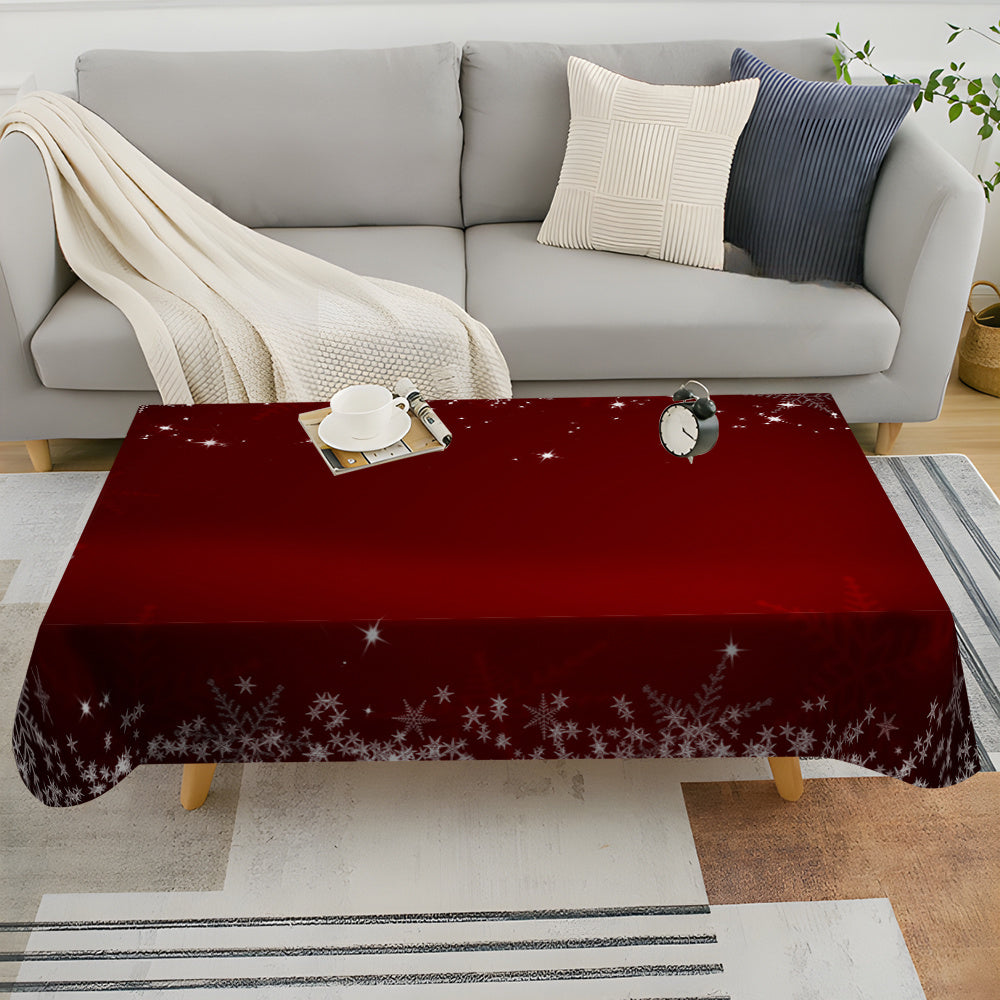 Obrus – červený snehuliak