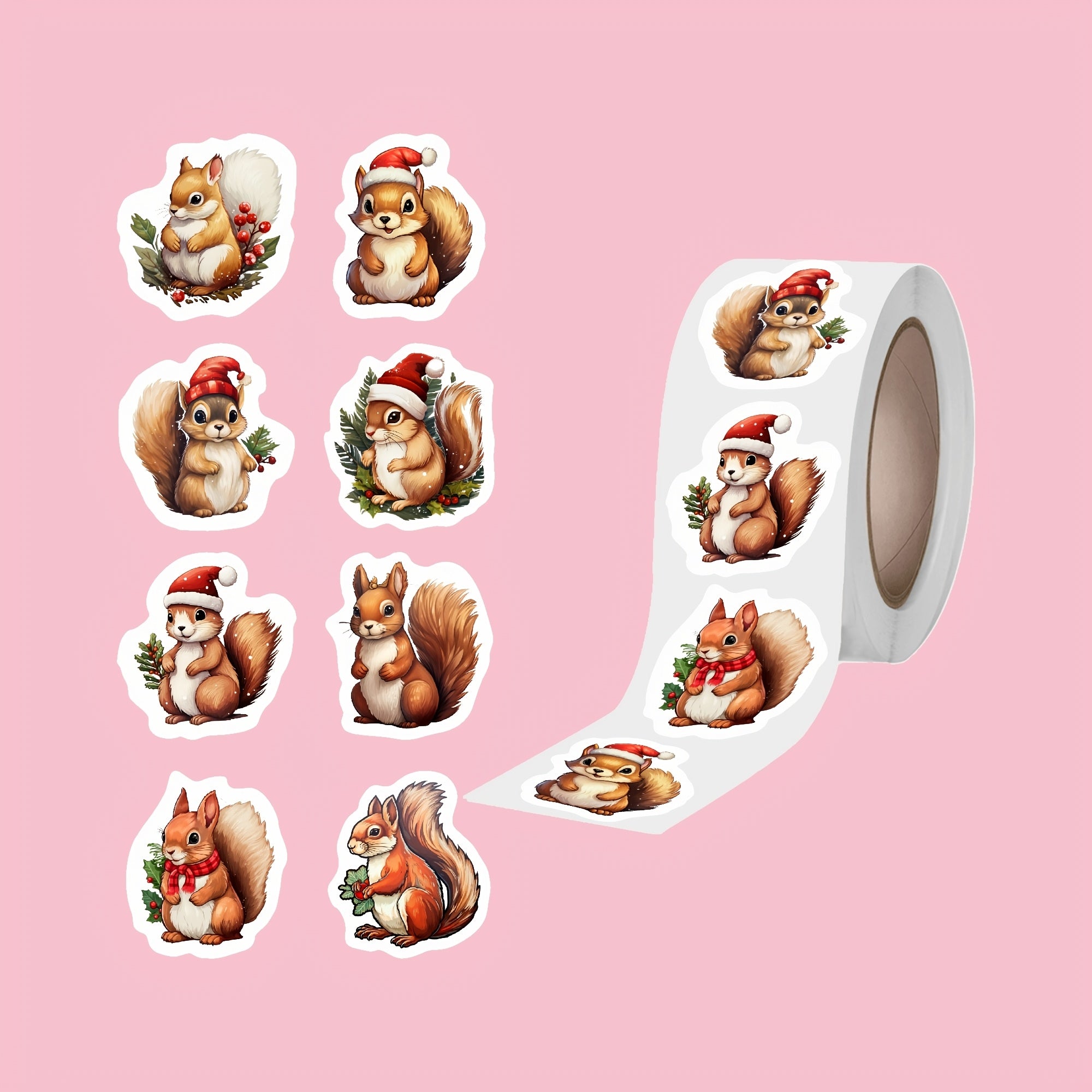 Vianočné nálepky – rôzne vzory