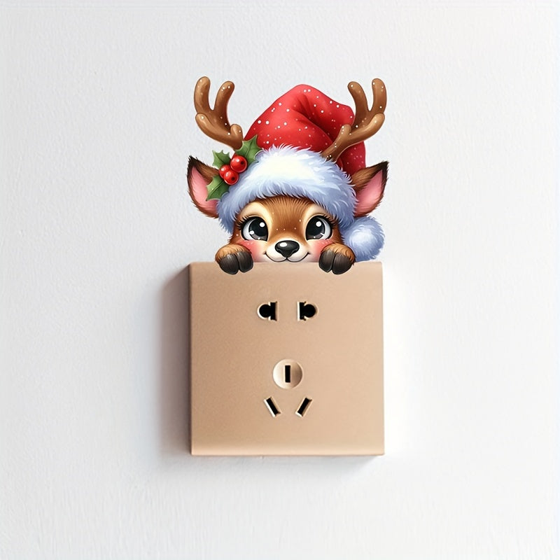 Nálepka na vypínač – sobí vzor