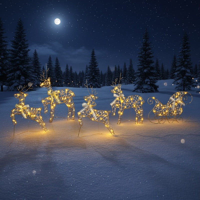 Dekorácia sobík do záhrady – zlatá