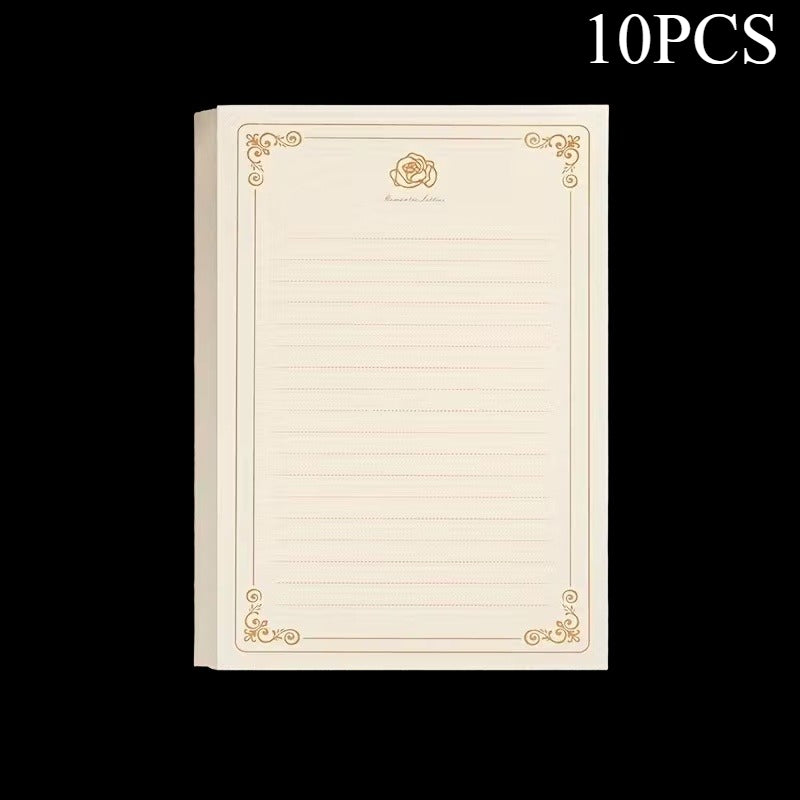 Písací papier – zlatá ruža