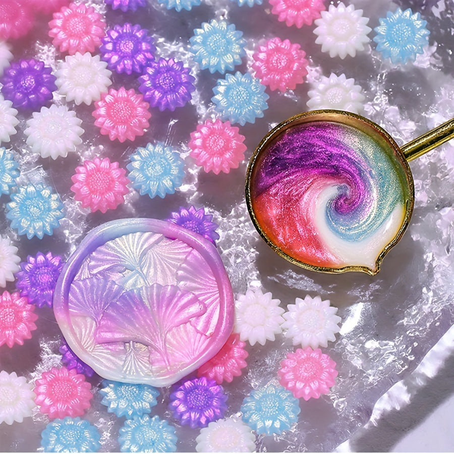 Vosk na pečatenie – mix farieb slnečníc